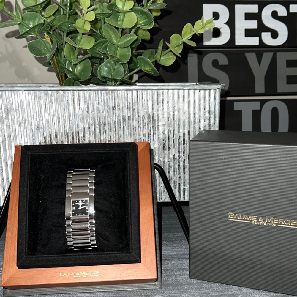 Baume & Mercier Sapphire Crystal Stainless Steel Bracelet Watch